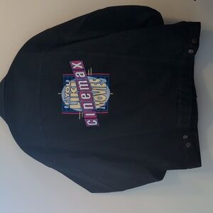 Black Vintage HBO Cinemax Movies Merch Denim Jacket